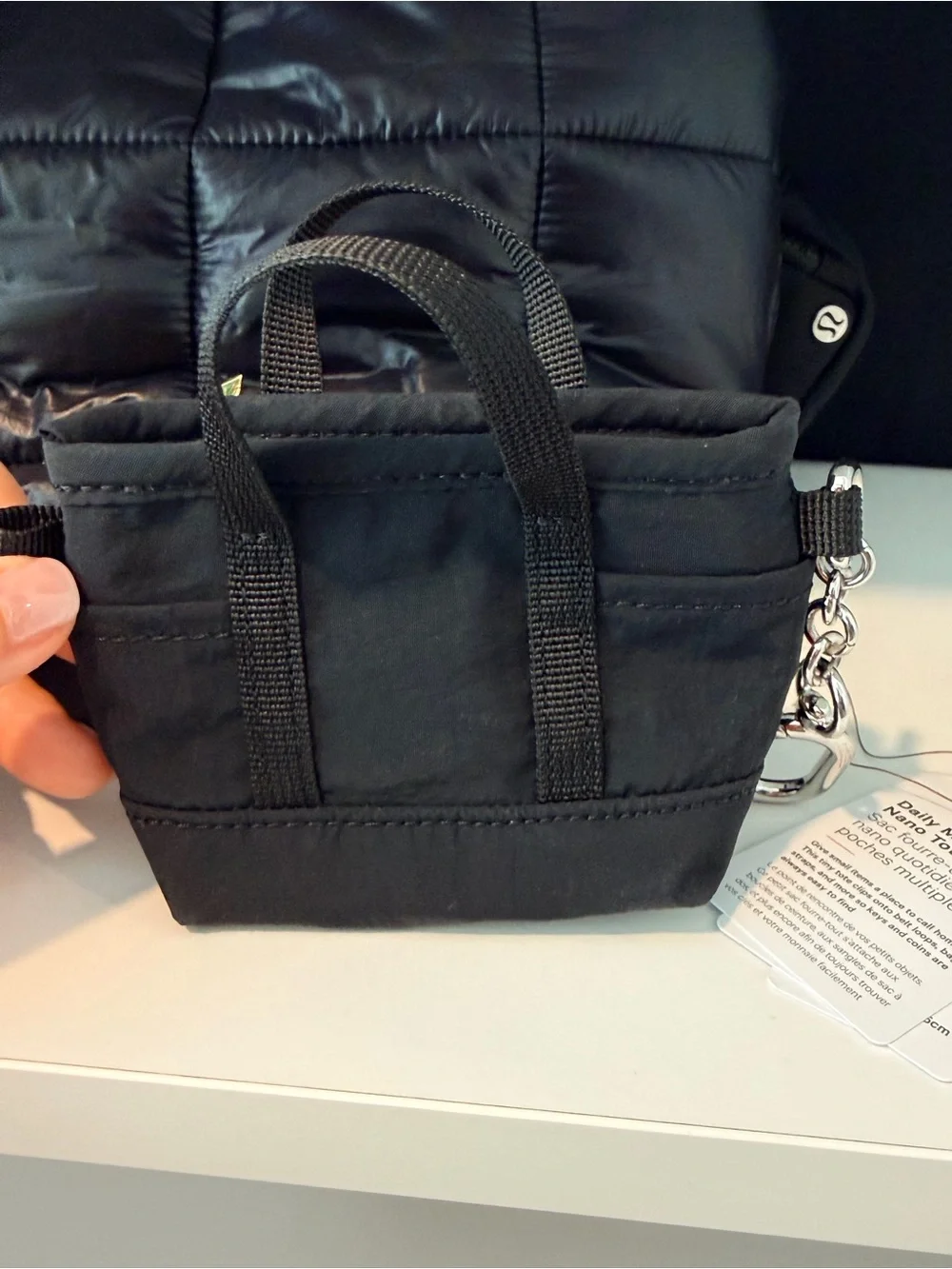 Lululemon/ Daily Multi-Pocket Nano Tote Bag/ Black/ Original Tag Included